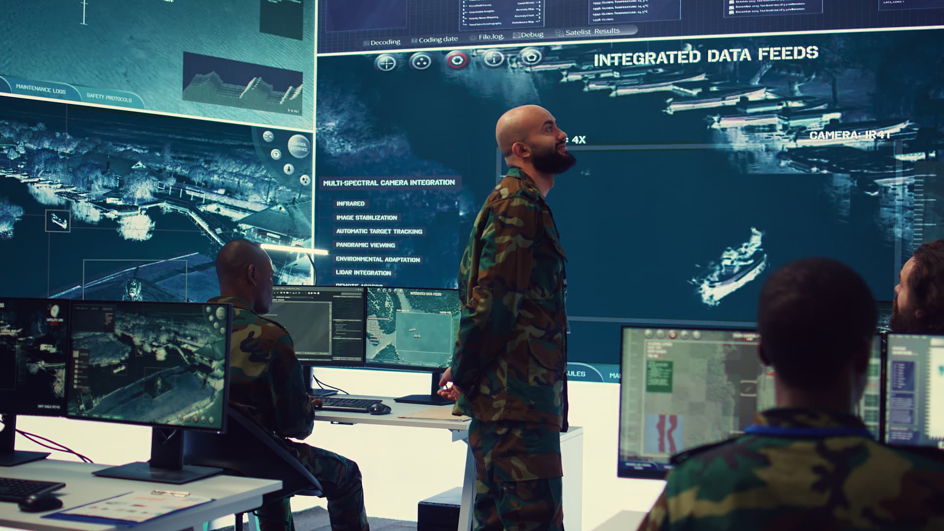 Commander managing cybersecurity