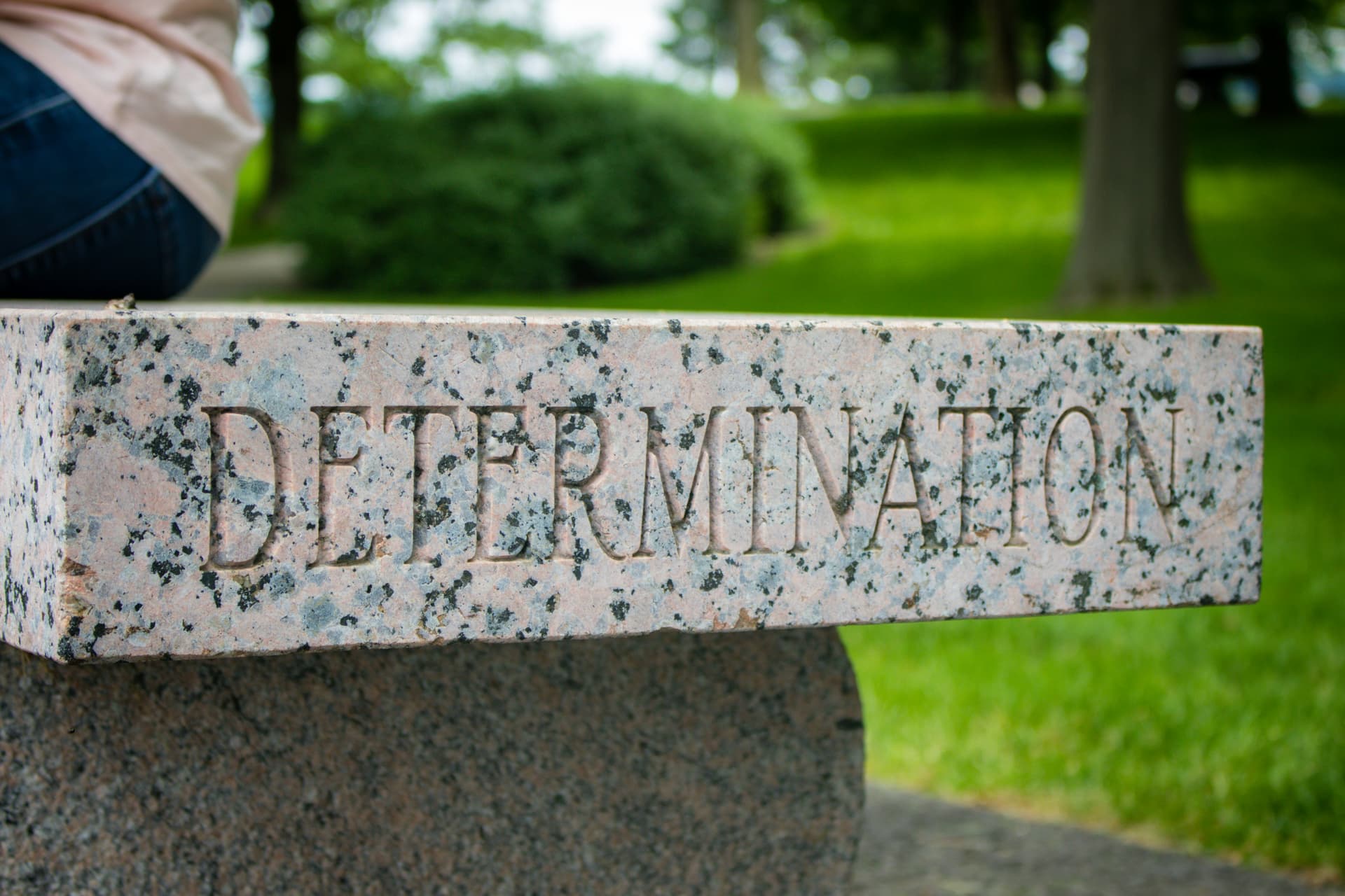 Determination bench at West Point