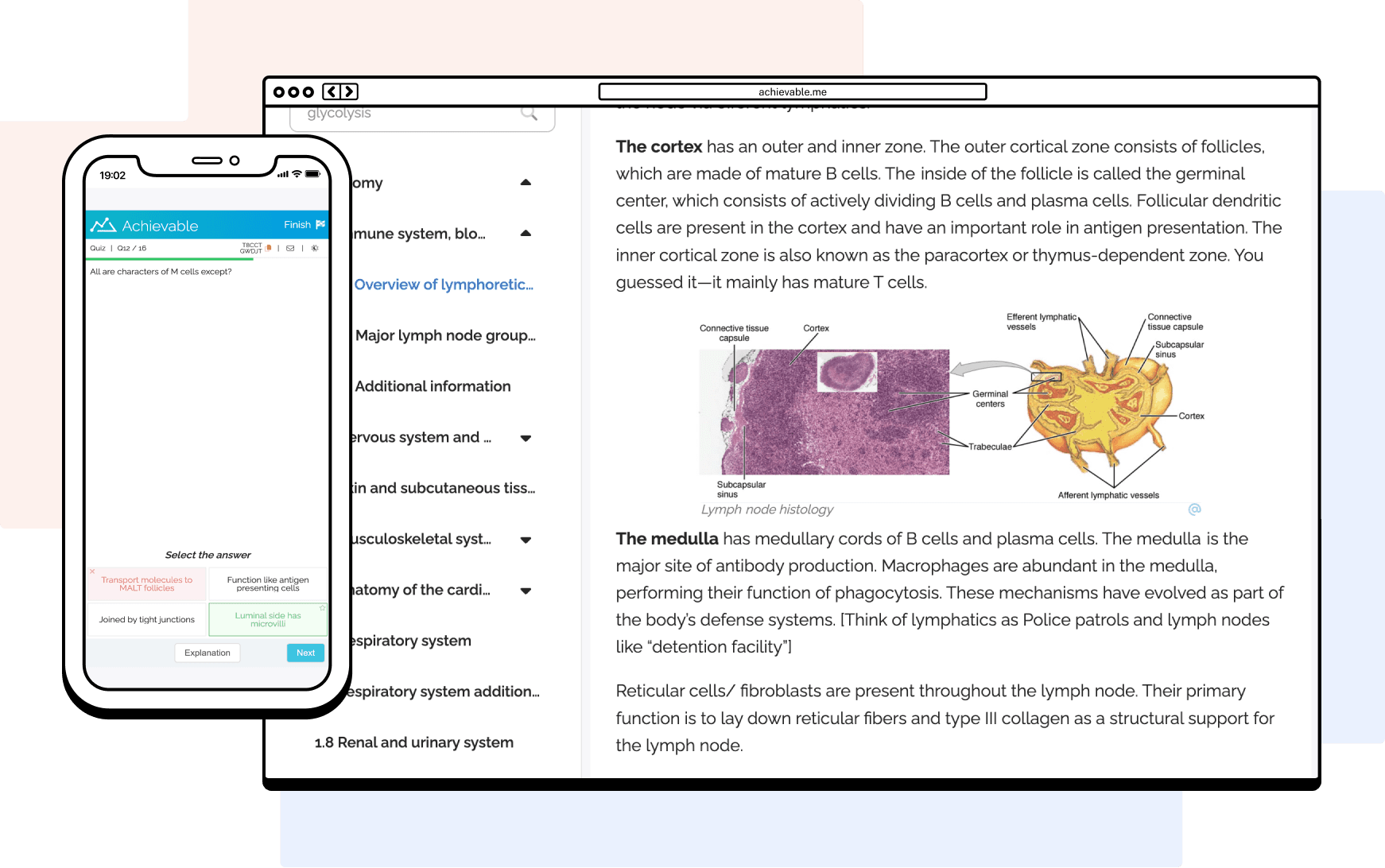Achievable MCAT dashboard