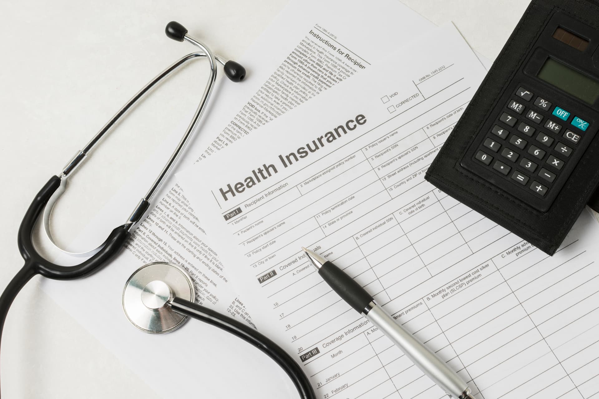 Medical report with medical equipment