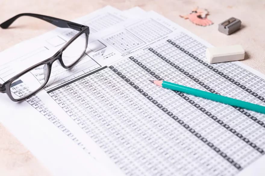 A student preparing for a public examination