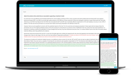 Achievable CLT verbal reasoning shown on laptop and smartphone